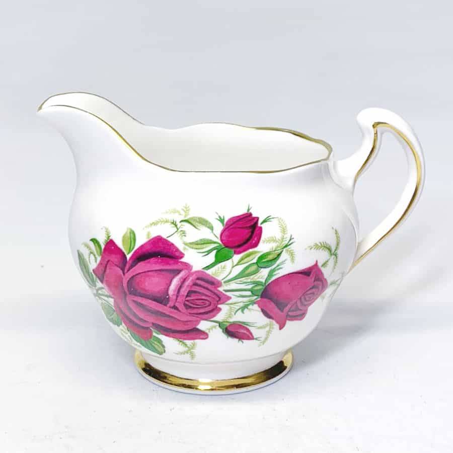 Colclough Red Tea Rose Tea Milk Jug 7981