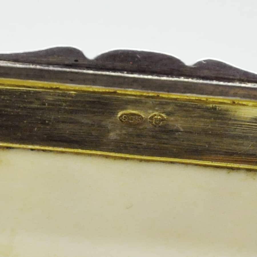 A Small Continental Silver Pique Box
