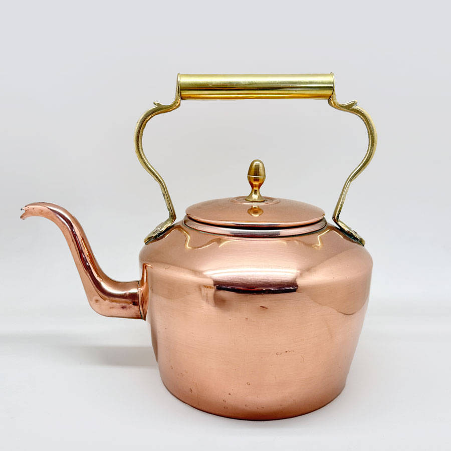 Copper Kettle With Brass Handle