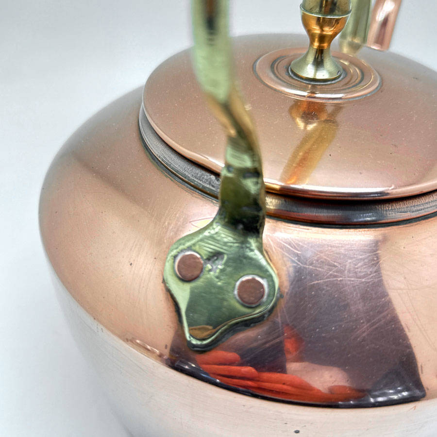 Copper Kettle With Brass Handle