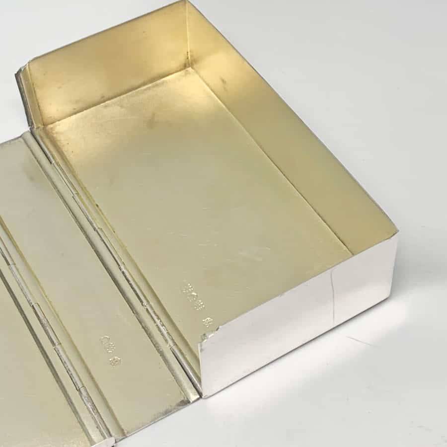 Edwardian Hallmarked Silver Hunters Lunch Box London 1901