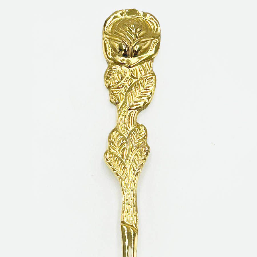 Eetrite 24ct Gold Plated Relief Rose Royal Albert Cake Forks