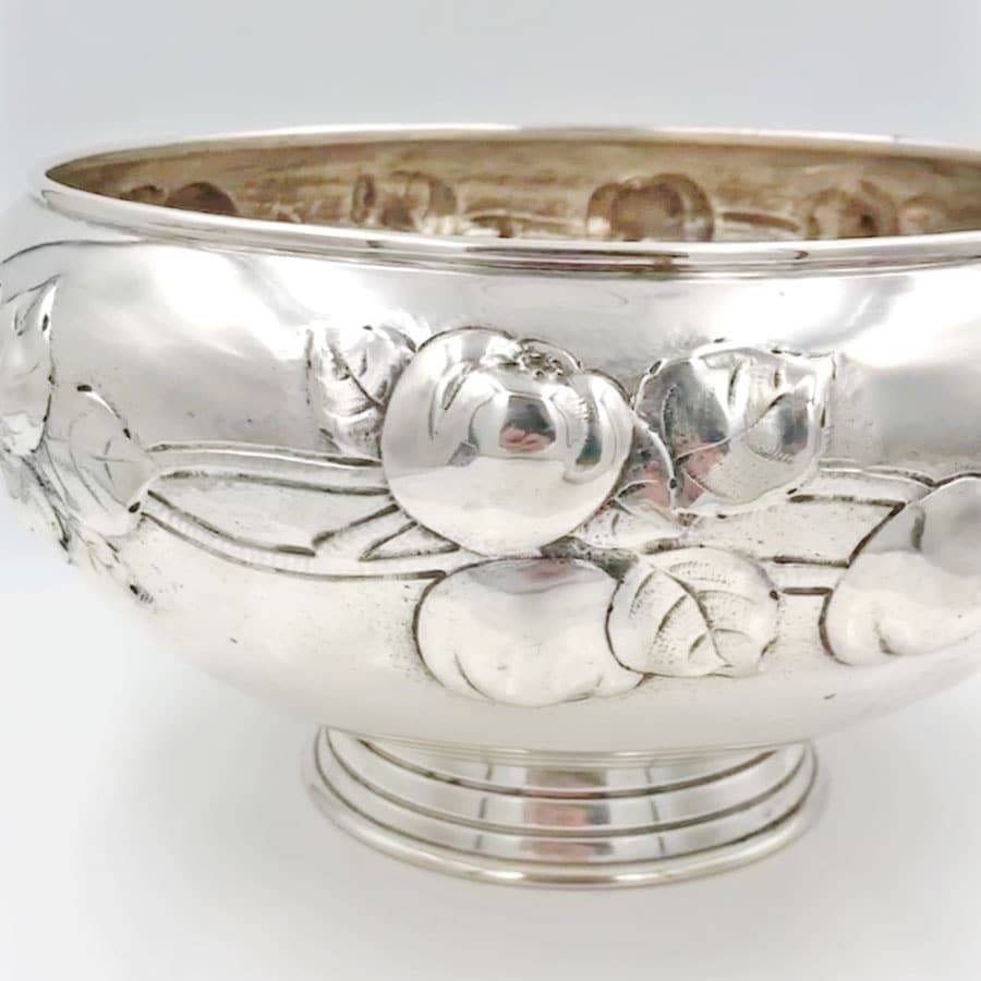 German Silver Rose Bowl 830 Standard