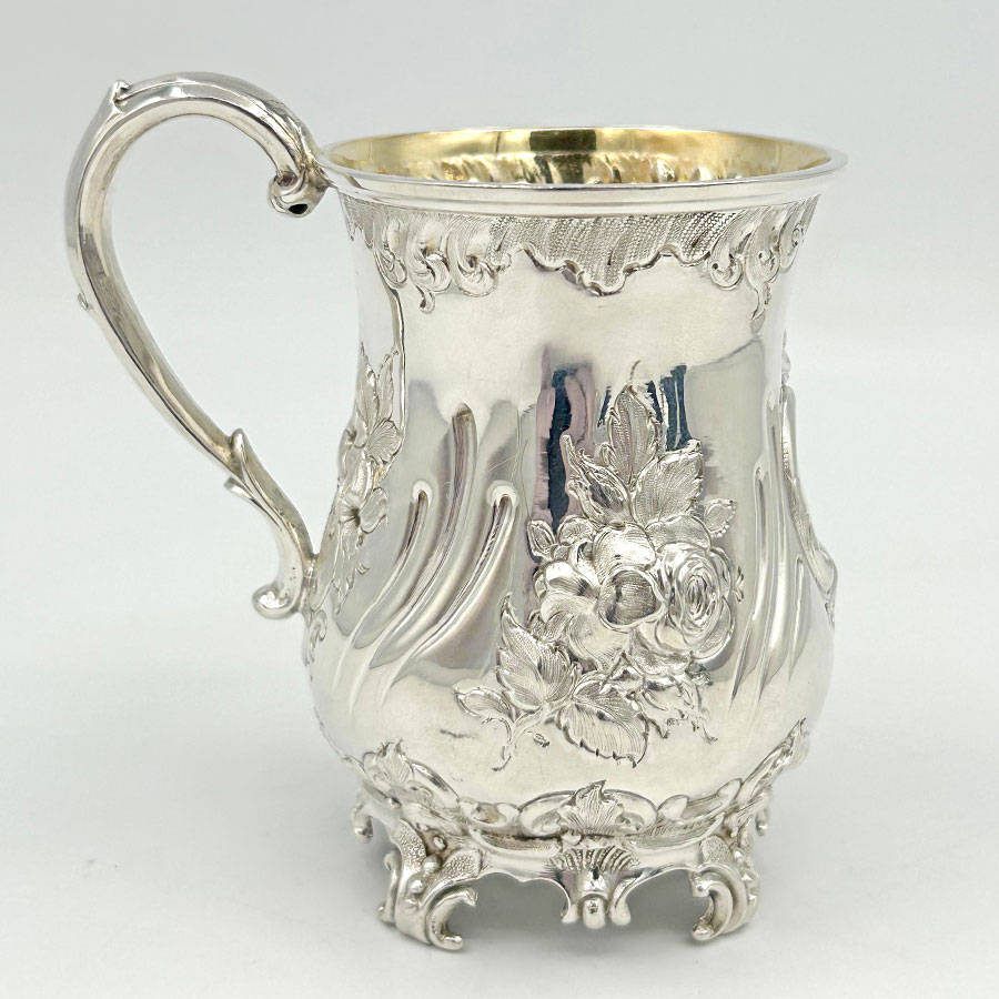Hallmarked Silver Christening Boxed Set Martin Hall Sheffield 1879