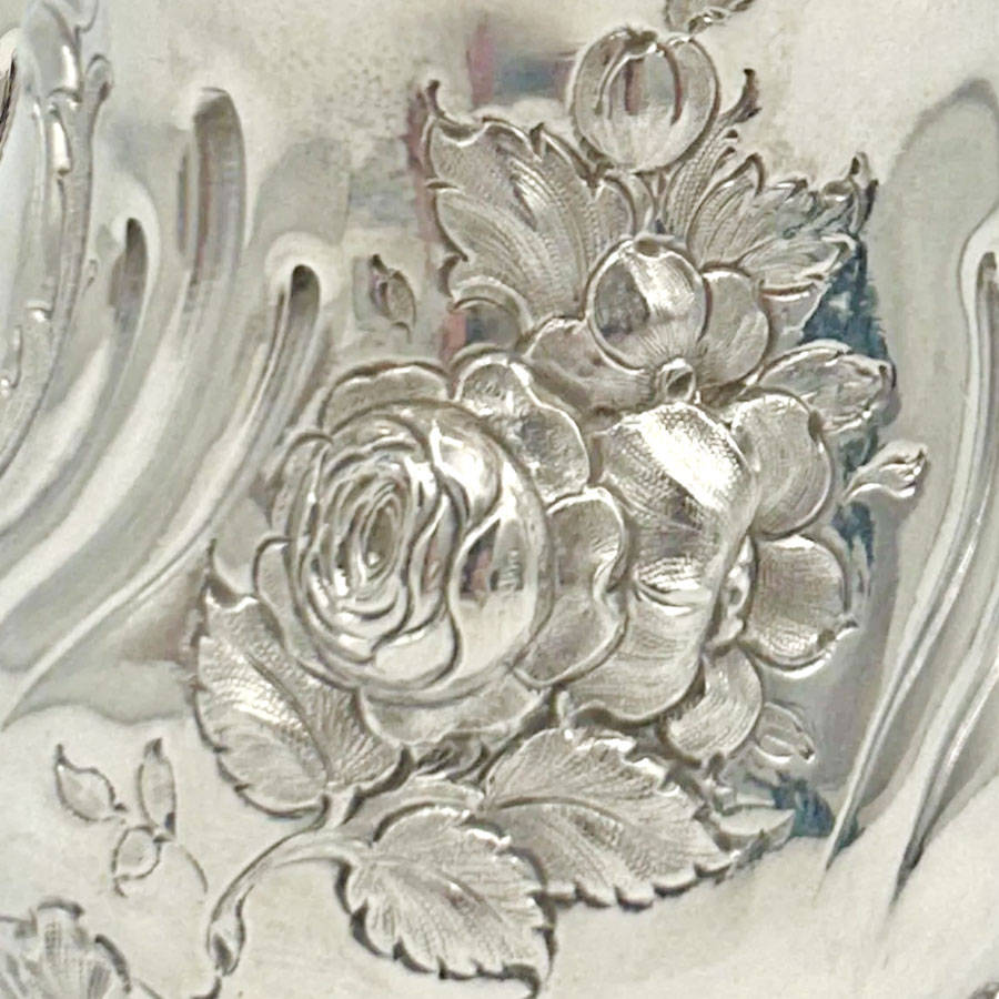 Hallmarked Silver Christening Boxed Set Martin Hall Sheffield 1879