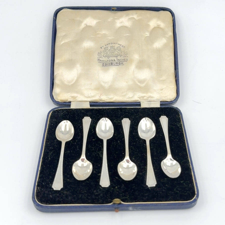 Hallmarked Silver Coffee Spoons Sheffield 1934