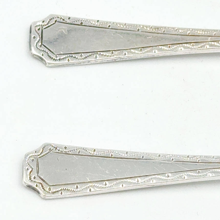 Hallmarked Silver Coffee Spoons Sheffield 1934