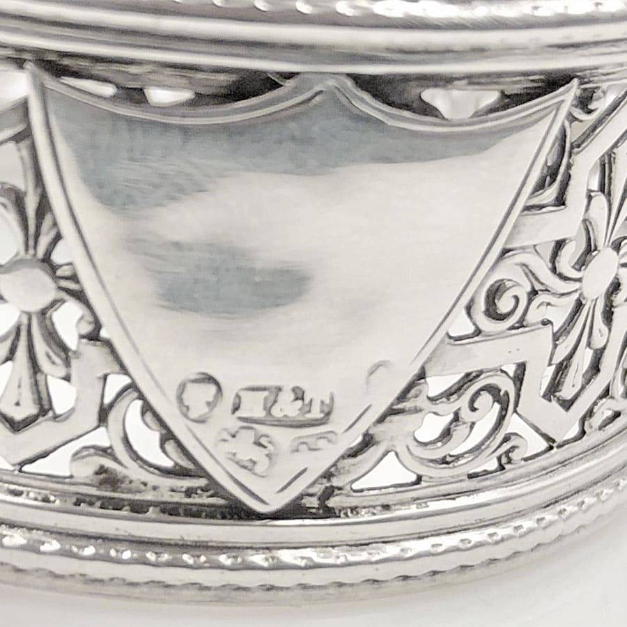 Hallmarked Silver Pierced Serviette Ring