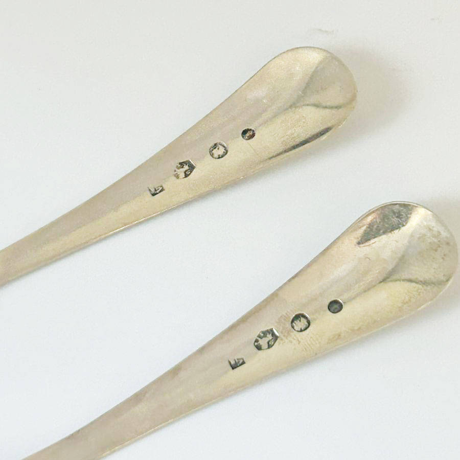 Hallmarked Silver and Tortoiseshell Box With Dutch Silver Tea Spoon Set