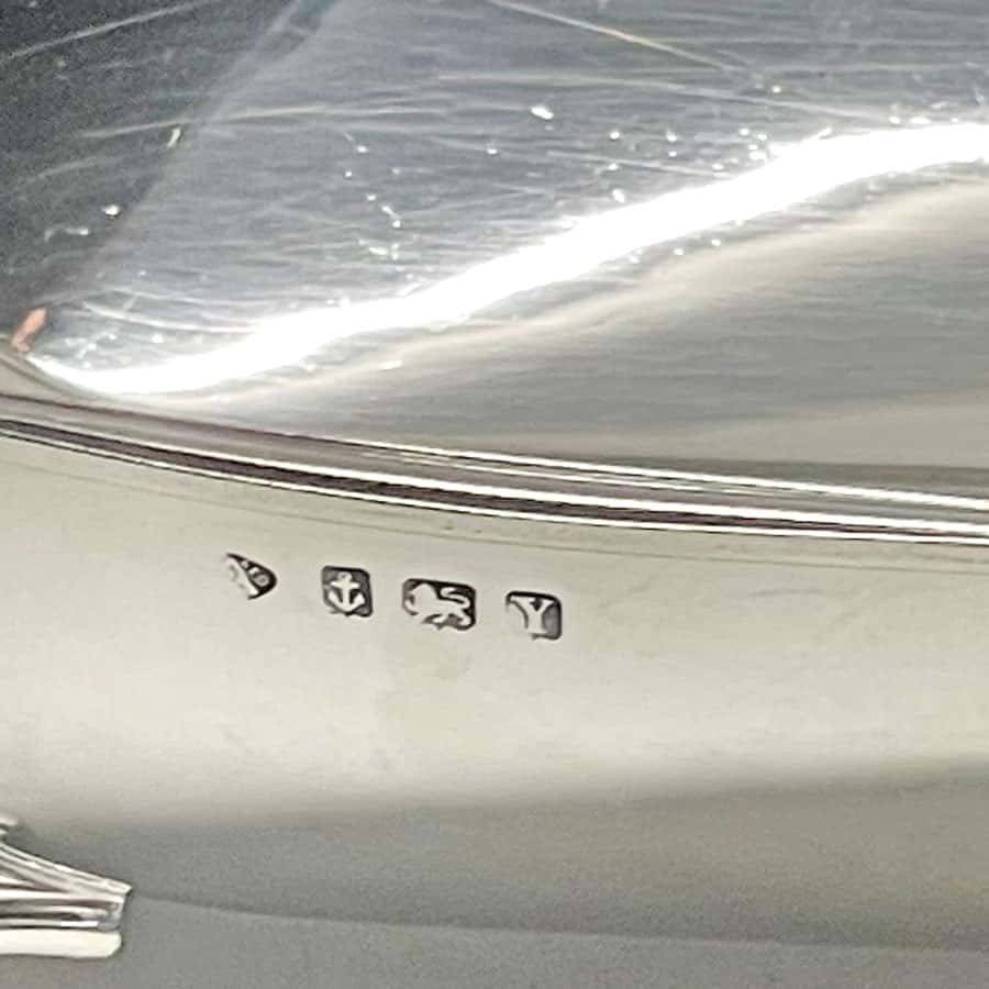 Hallmarked Silver Art Deco Birmingham Fruit Bowl 1948