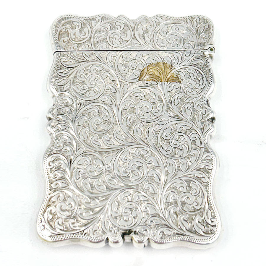 Hallmarked Silver Calling Card Case Birmingham 1907