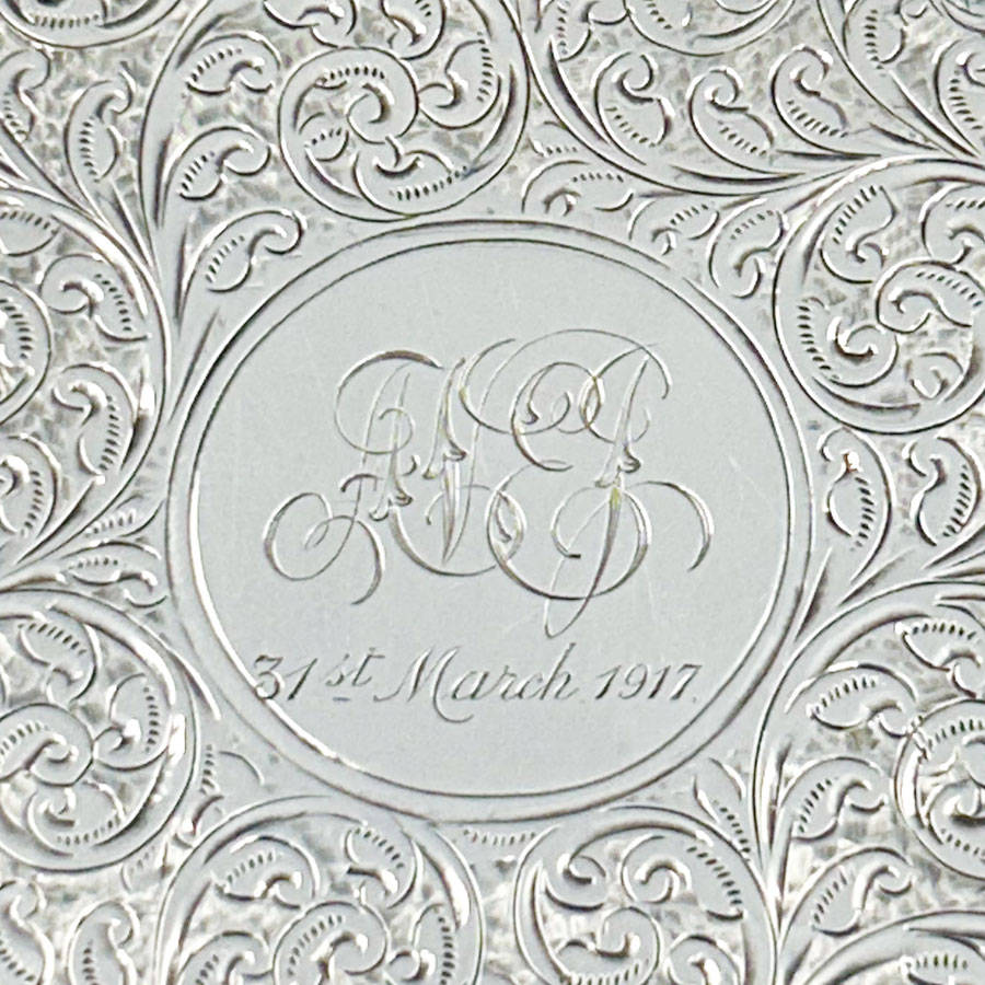 Hallmarked Silver Calling Card Case Birmingham 1907