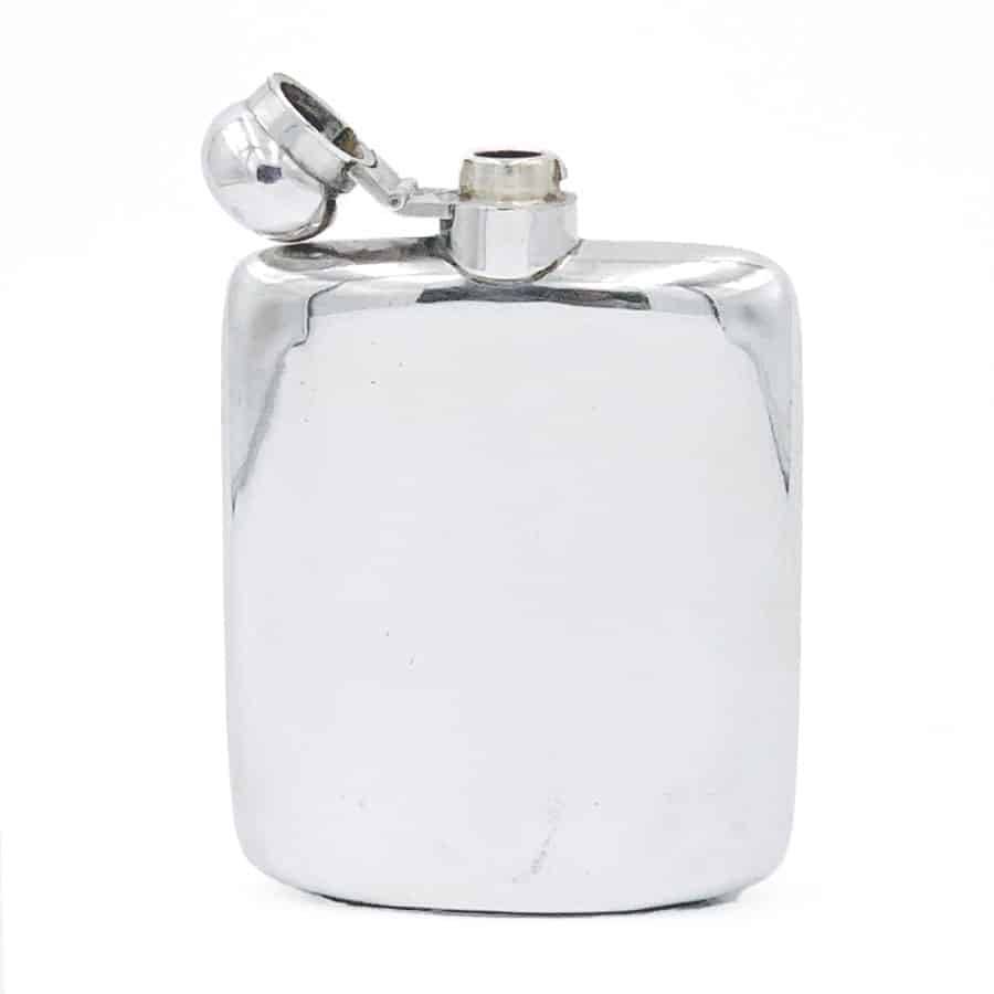 Hallmarked Silver Hip Flask Sheffield 1920