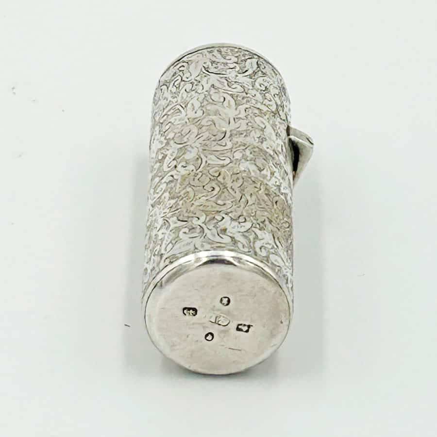 Hallmarked Silver Miniature Perfume Bottle Birmingham 1884