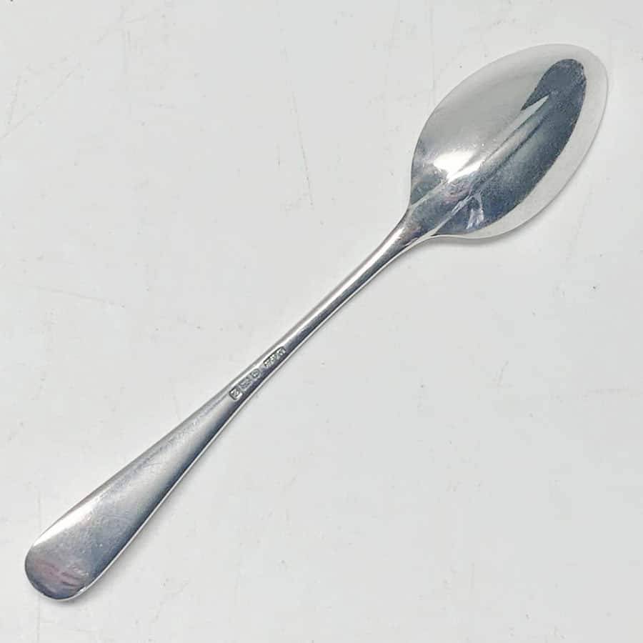 Hallmarked Silver Rat Tail Tea Spoon Set Birmingham 1924
