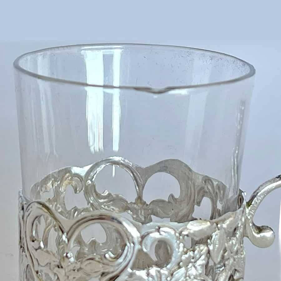 Hallmarked Silver Shot Glass Set Chester 1909