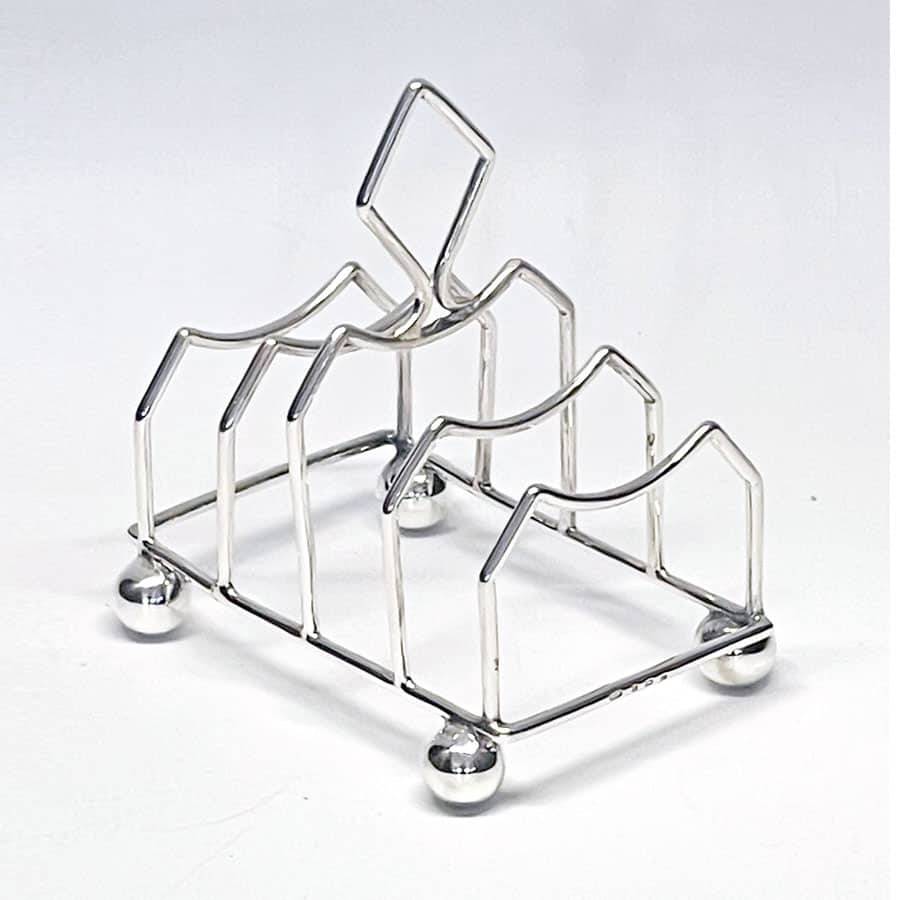Hallmarked Silver Toast Rack Birmingham 1900