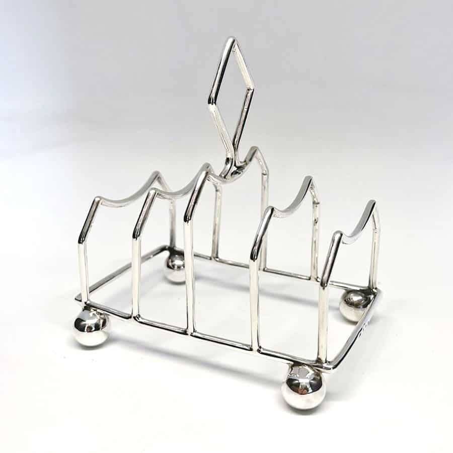 Hallmarked Silver Toast Rack Birmingham 1900