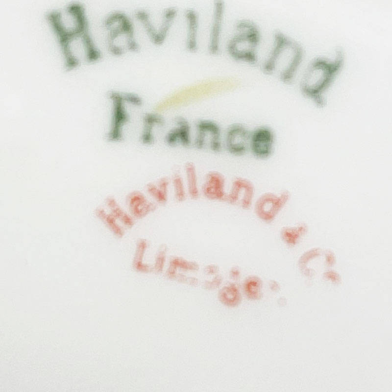 Haviland Limoge Burnt Orange Floral Comporte Cake Stand 1889