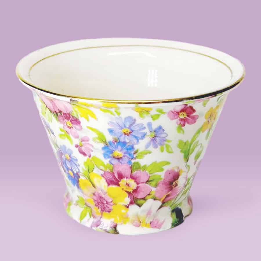 James Kent Du Barry Chintz Sugar Bowl C1930