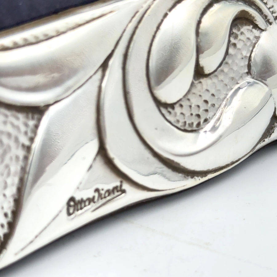 Large Italian 925 Silver Picture Frame Otto Viani