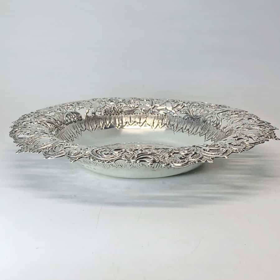 Late Victorian Silver Pierced Bowl Birmingham 1893