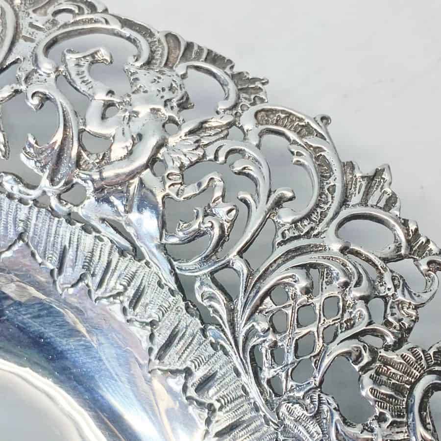 Late Victorian Silver Pierced Bowl Birmingham 1893
