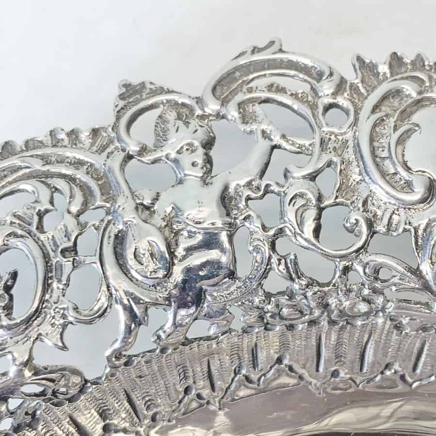 Late Victorian Silver Pierced Bowl Birmingham 1893