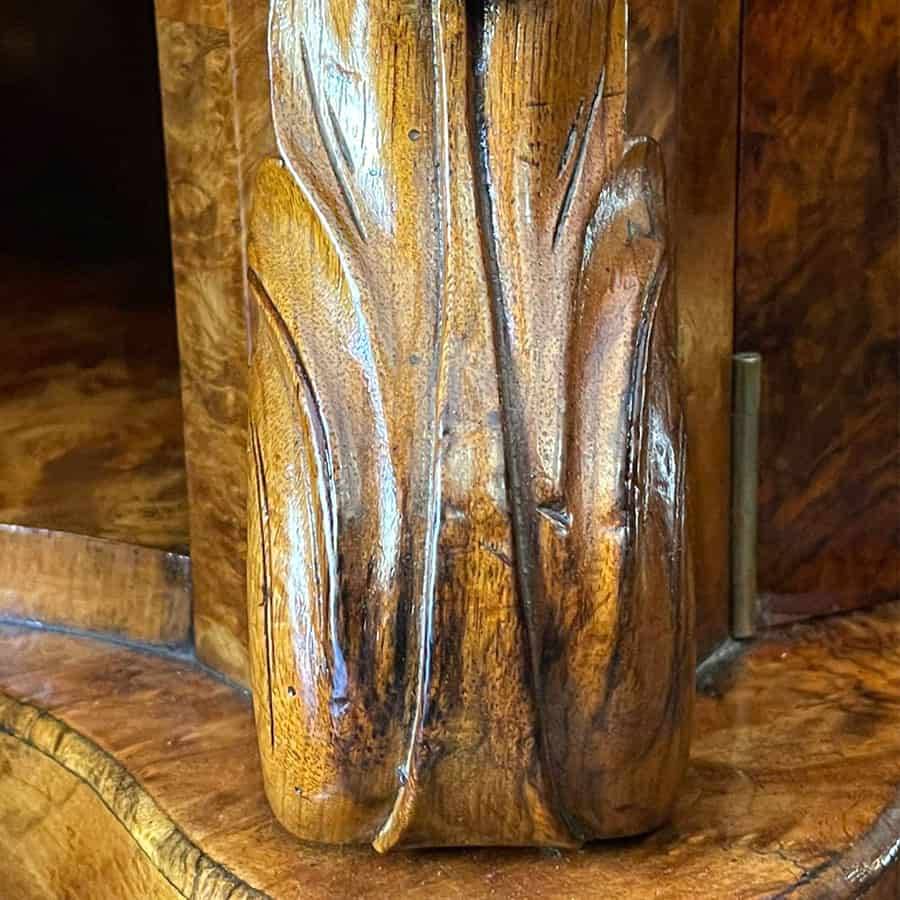 Magnificent Victorian Marble Topped Burr Walnut Chiffonier