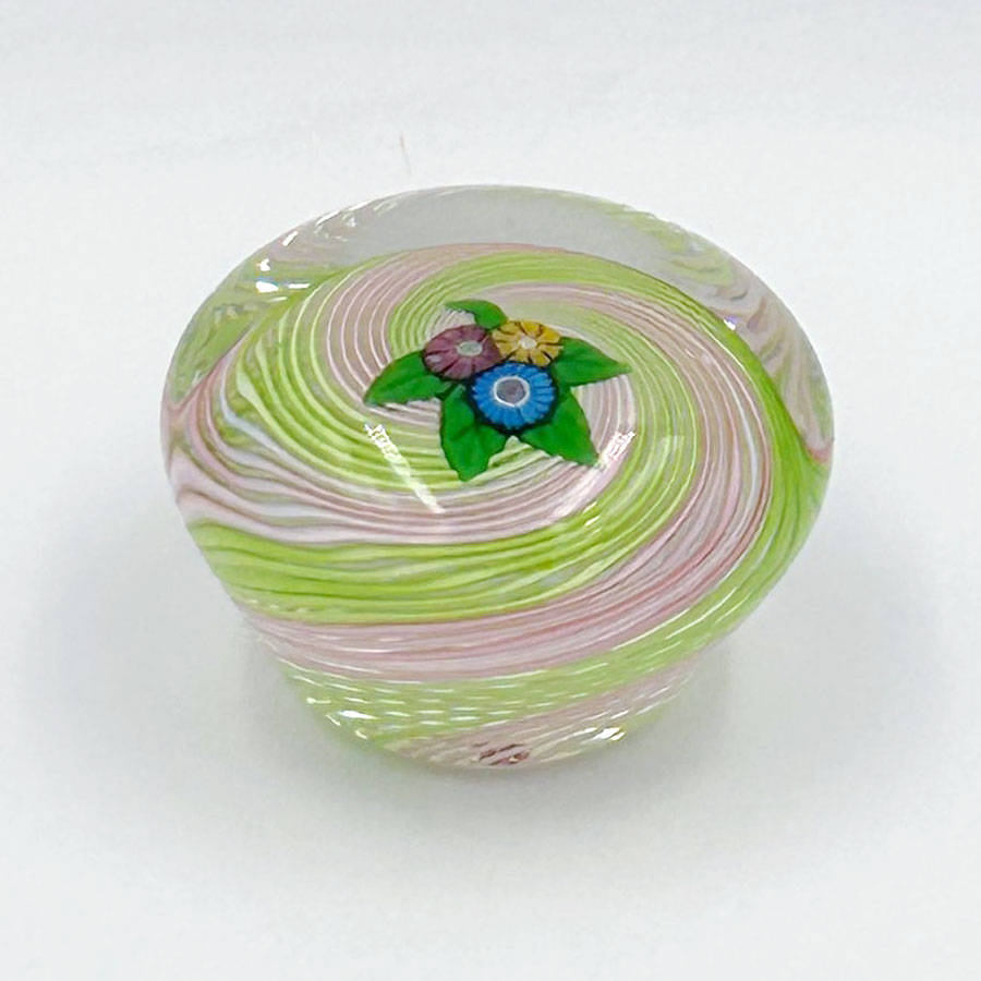 Perthshire Nosegay Floral Glass Paperweight 1977