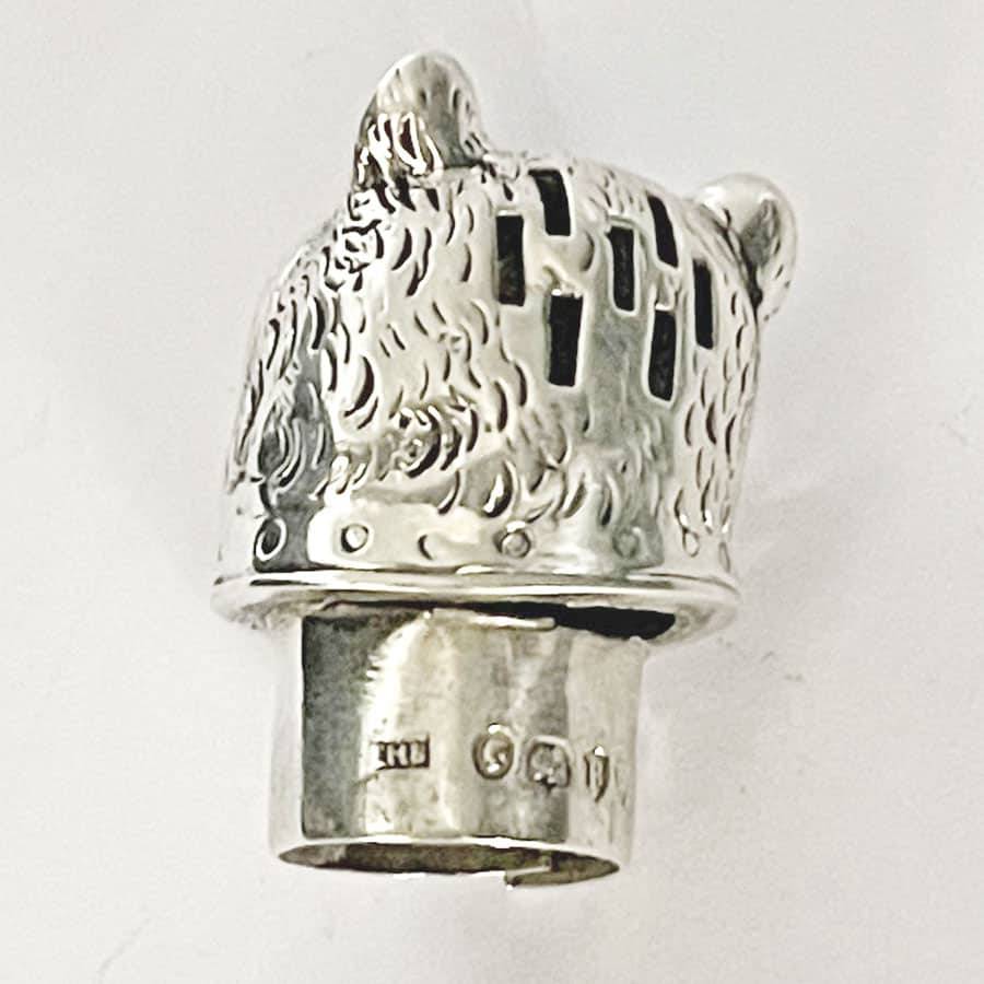 Rare Victorian Cast Silver Novelty Cat Pepperrette London 1877 Edward Stockwell