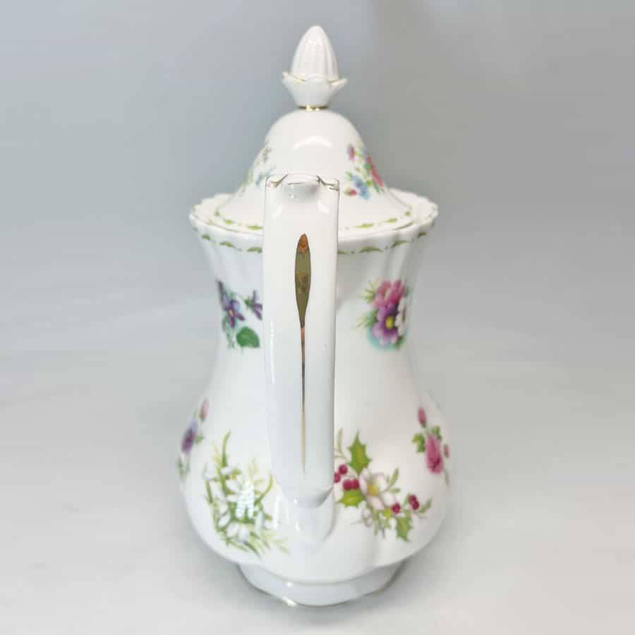 Royal Albert Flower Of The Month Coffee Pot