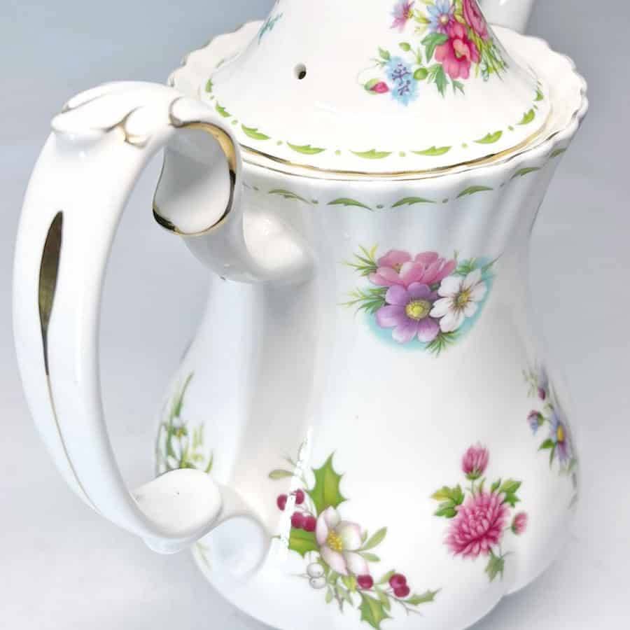 Royal Albert Flower Of The Month Coffee Pot