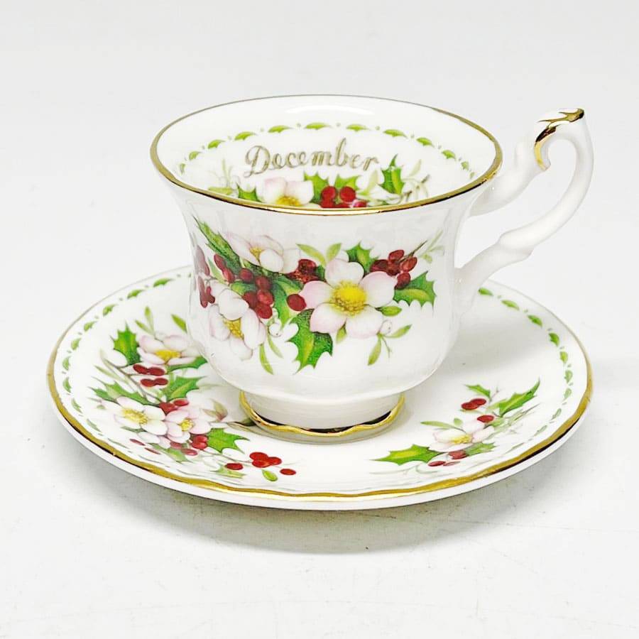 Royal Albert Miniature Flower Of The Month Duo December