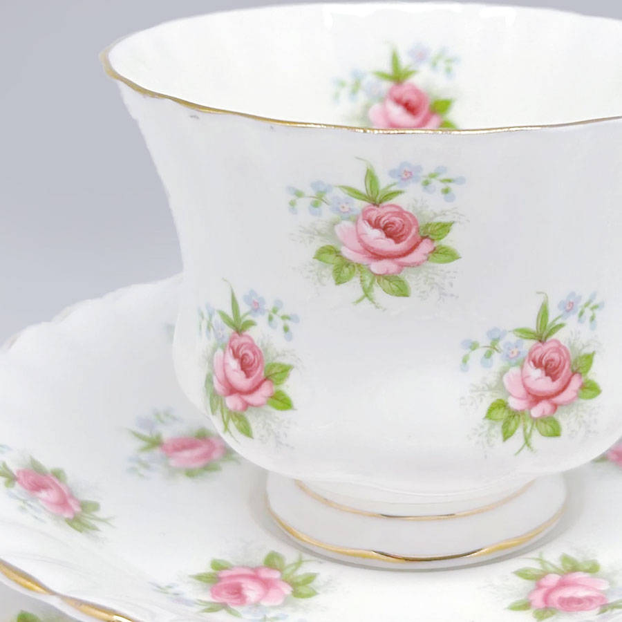 Royal Albert Forget Me Not Rose Tea Trio