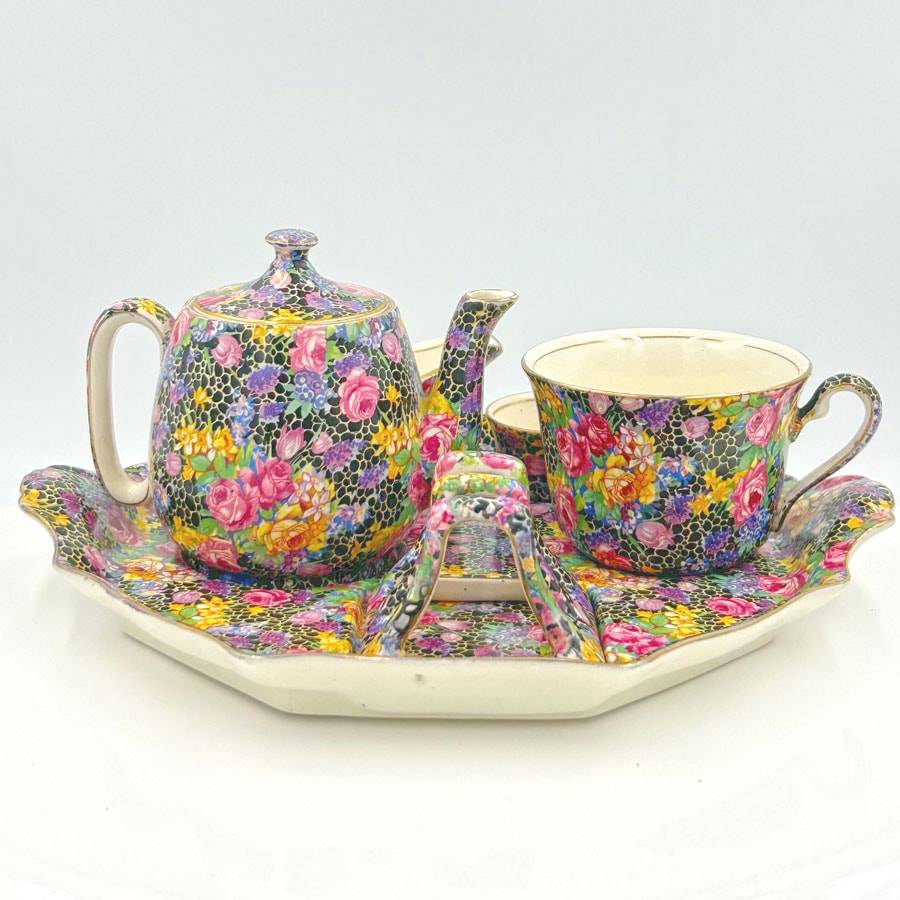 Royal Winton Chintz Hazel Breakfast Set Tea For One 1939