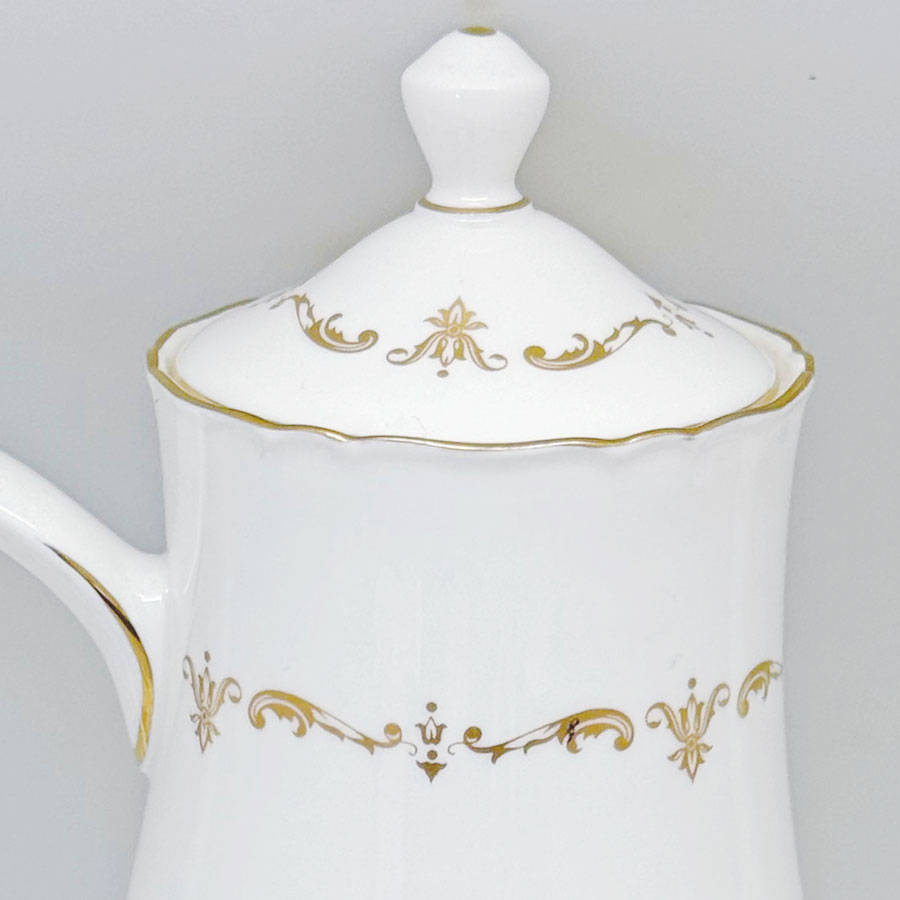 Royal Worcester Gold Chantilly Coffee Service
