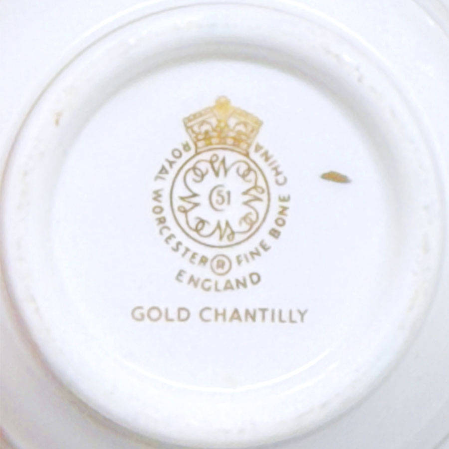 Royal Worcester Gold Chantilly Coffee Service