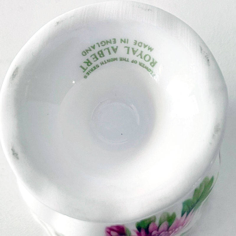 Royal Albert Flower of The Month September Egg Cup