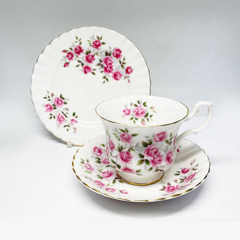 Royal Albert Pink Roses Trio