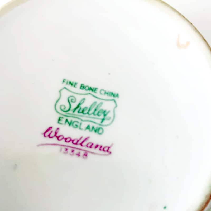 Shelley Woodlands Tea Sugar Bowl