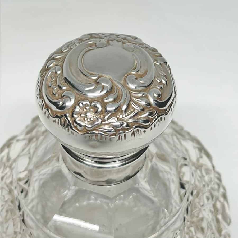 Silver Topped Perfume Bottle Birmingham 1902