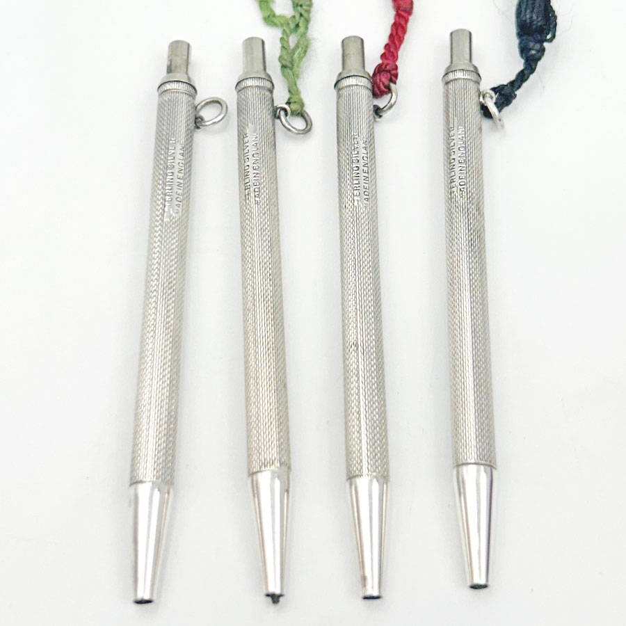 Sterling Silver Boxed Poker Pencil Set C1940