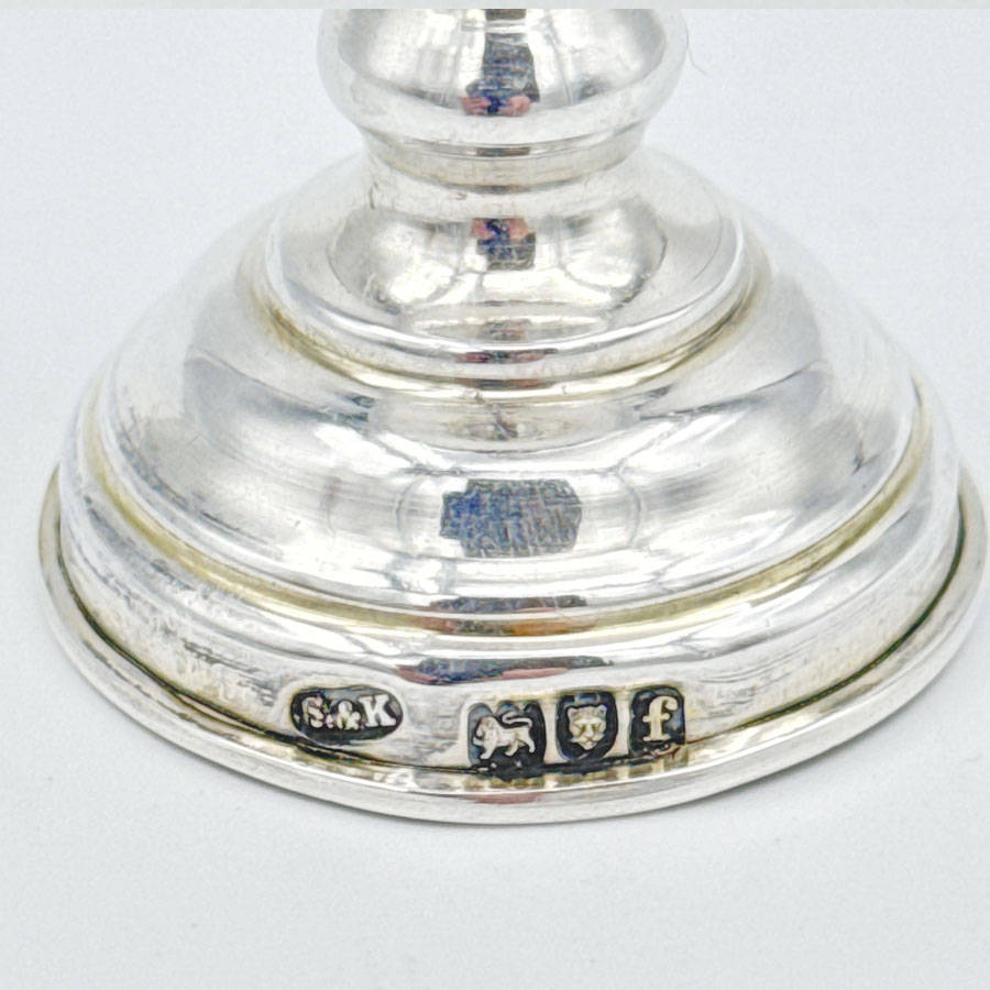 Sterling Silver Pedestal Kiddush Cup London 1901