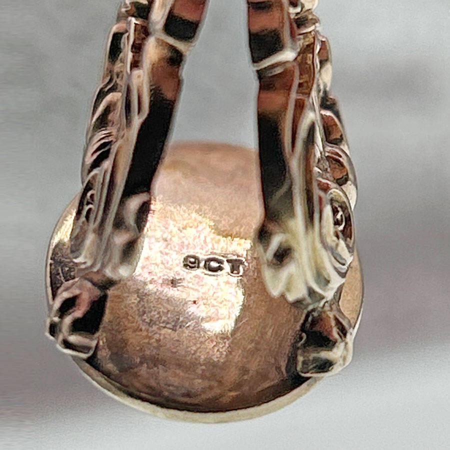 Victorian 9ct Gold Large Orante Fob Seal