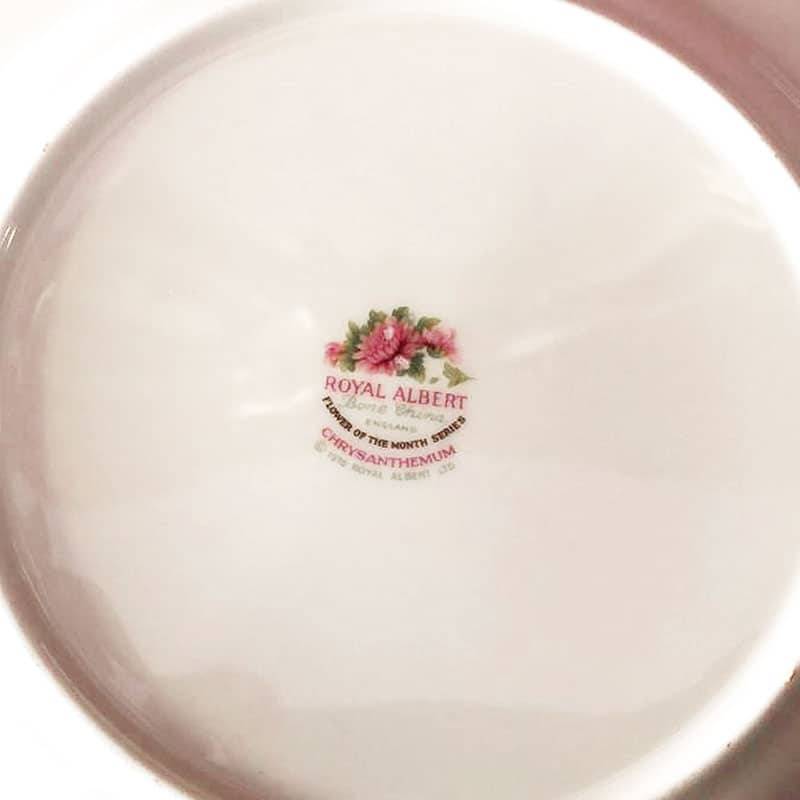 Royal Albert November Fish Plate Flower Of The Month