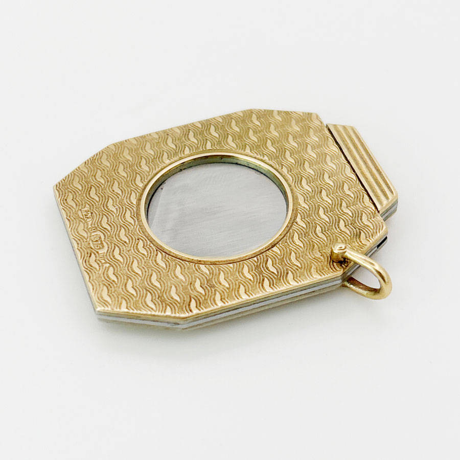 9ct Gold Art Deco Guillotine Cigar Cutter Ramsden and Roed C1920
