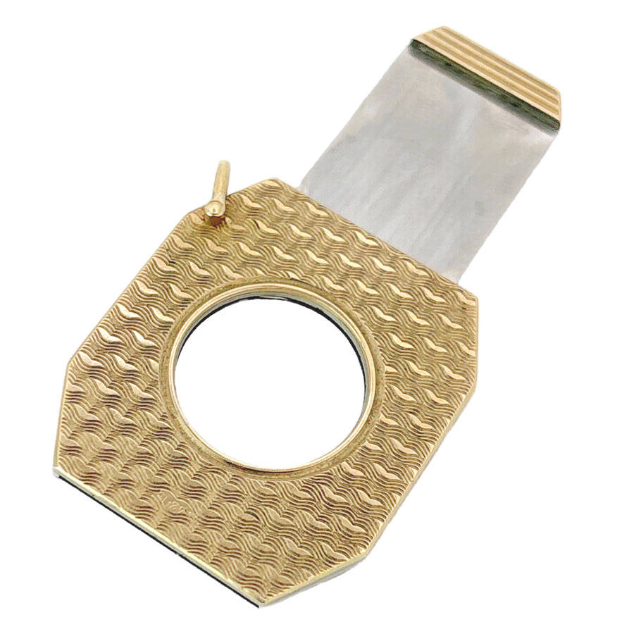 9ct Gold Art Deco Guillotine Cigar Cutter Ramsden and Roed C1920