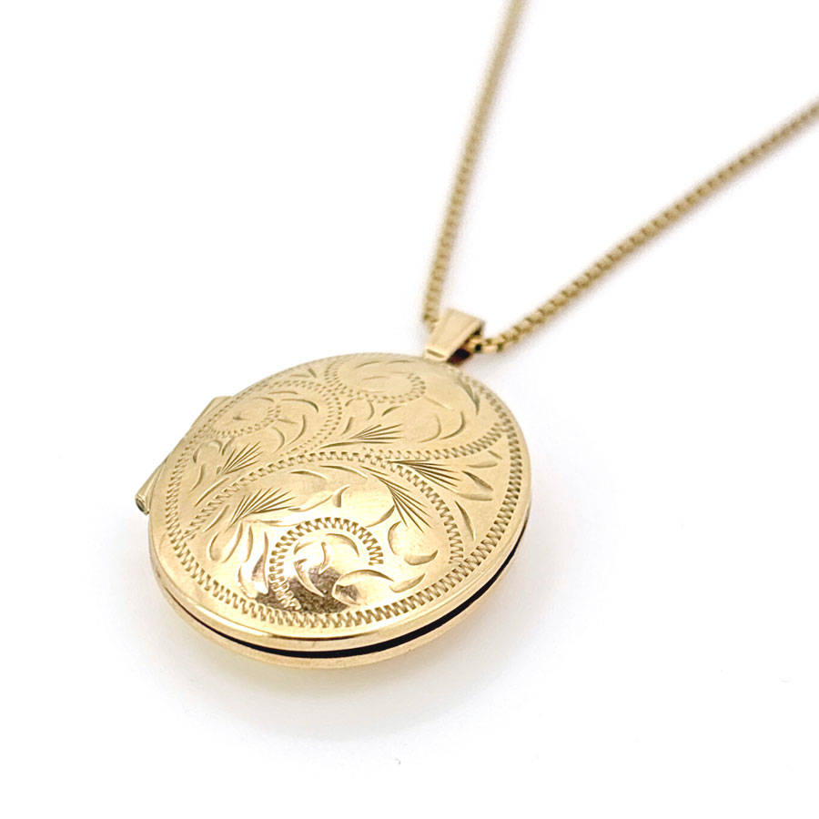 Edwardian 9ct Gold Locket And Chain