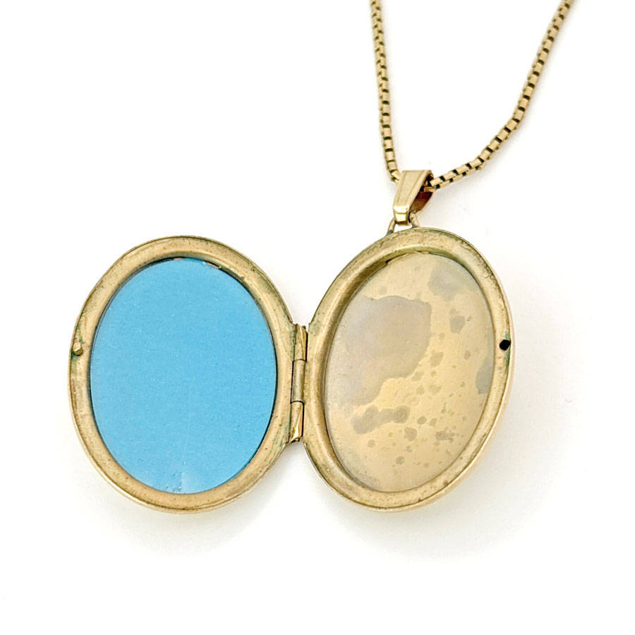 Edwardian 9ct Gold Locket And Chain